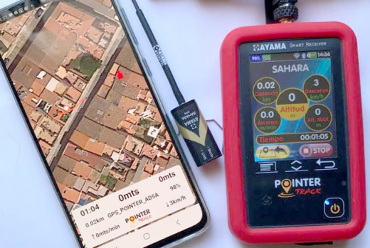 Pointer Track + App teléfono movil